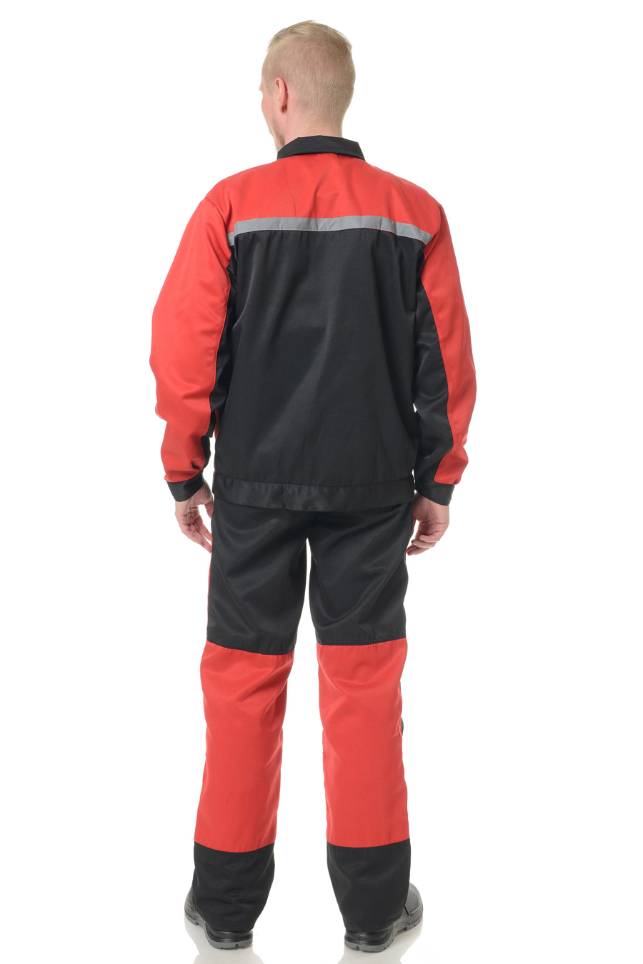 Костюм Бригадир-2 (тк.Смесовая,210) ПРАБО, красный/черный (Кос132ч)